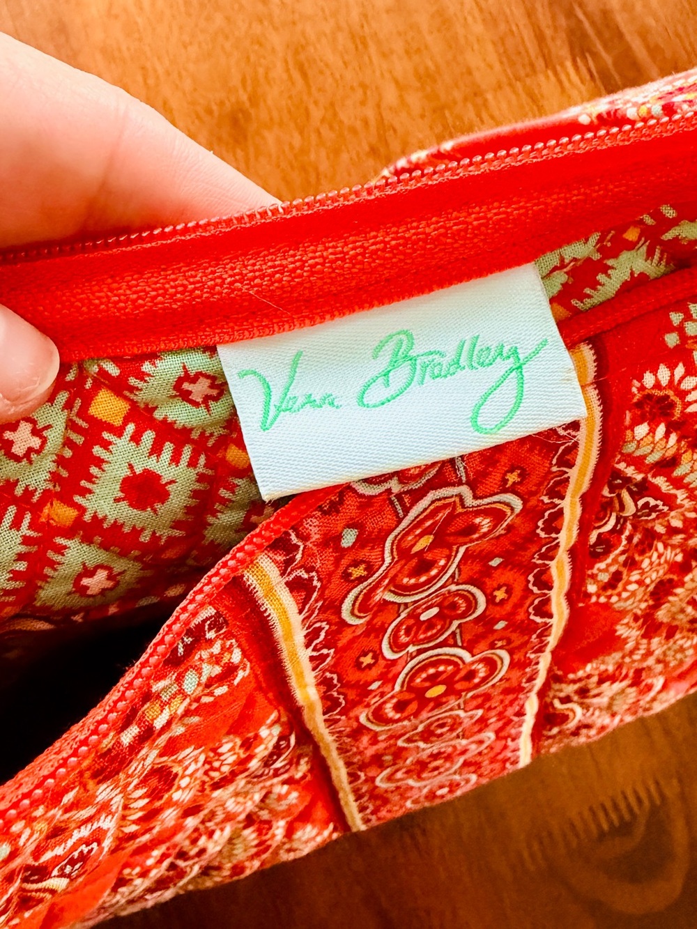 Vera Bradley Red Quilted Floral Shoulder Bag - Picture 3 of 10